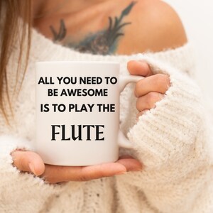 Flutist gift For Flute Player Mug For Band Member  Classical music Player Gift Orchestra  Flute Player  Teacher Student Gift Coffee  Mug