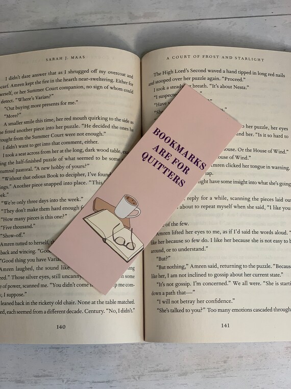 Bookmarks are for Quitters - Bookmark Bookmarks are for Quitters - Bookmark
