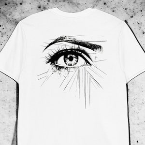 Eye on the Line T-Shirt Print On Back
