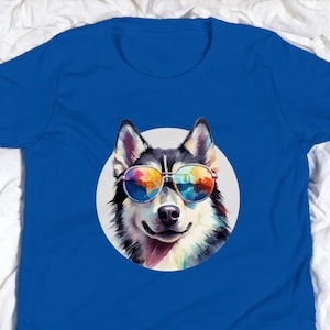 T-shirt per bambini e ragazzi Chill Husky Shades