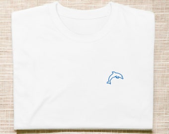 Dolphin Embroidered T-Shirt