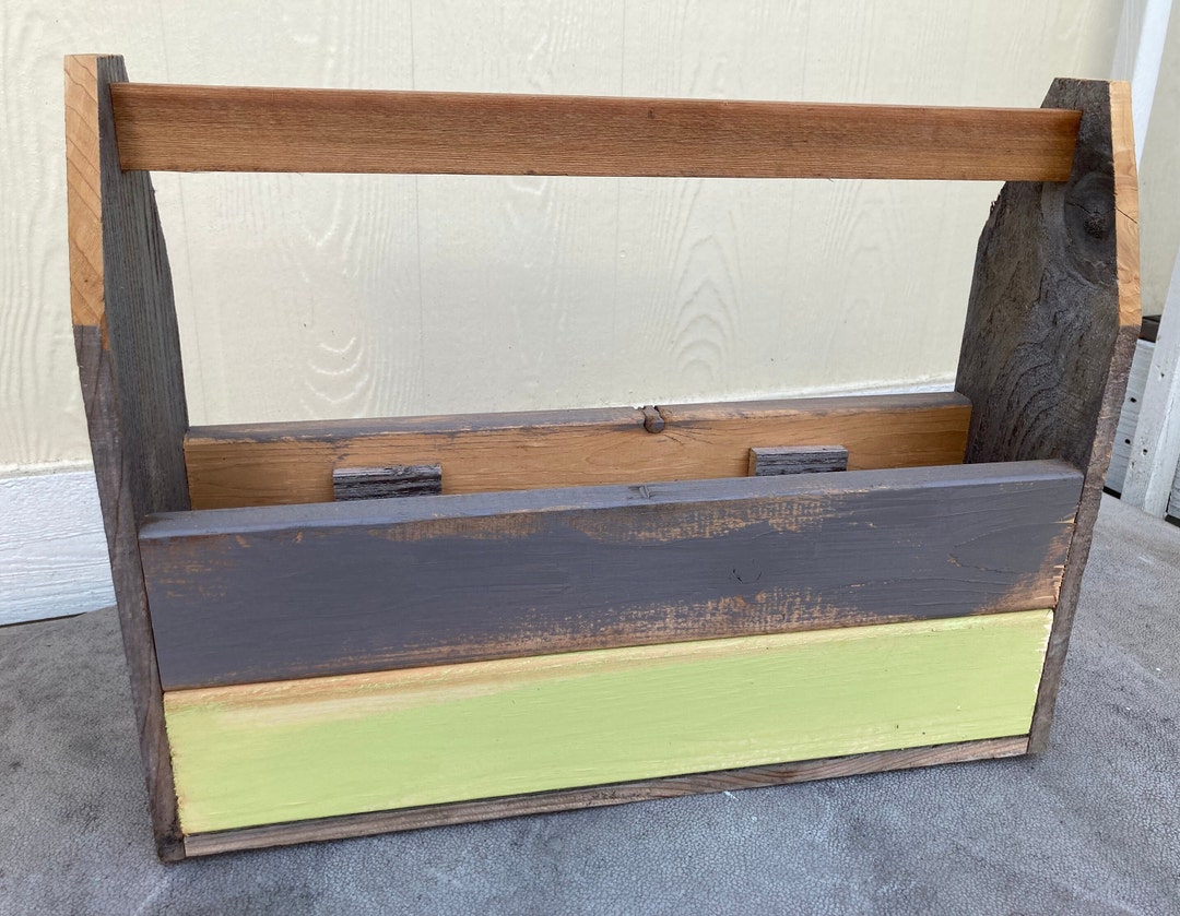 Rustic Wood Tool Box/planter Box/garden Box Perfect for Etsy