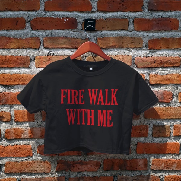 Fire Walk With Me Crop Top, Twin Peaks Shirt, Movie shirt, Movie Cult, Y2K Crop Tee, Cropped Tee