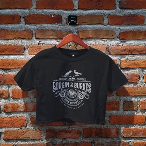 Borgin & Burkes Crop Top, Wizard Shirt, Wizarding, Aesthetic Shirt, Book Reading Magic, Women&#39;s Crop Top, Bookish, Gift for Reader
