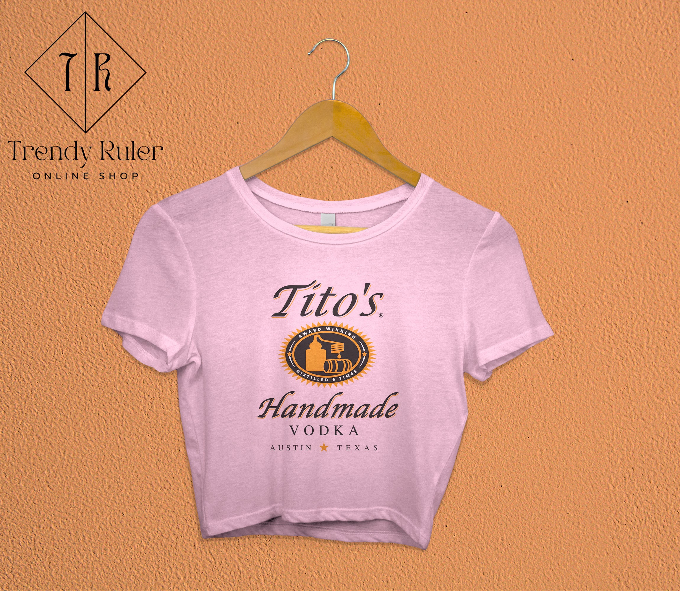 Tito's Handmade Vodka Crop Top Vodka Lover Shirt Tito Etsy