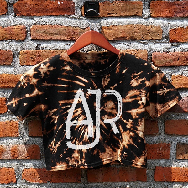 AJR Logo Tie Dye Crop Top, Band, Indie, Crop Tee, Music Tee, Music Merch, Fan Merch, Gifts Idea