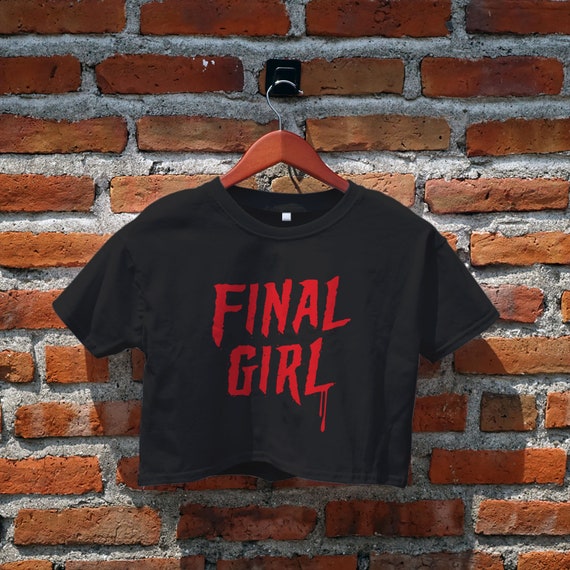 ★2024SS★THE COLDEST MOMENT★TCM dirty little freak crop T Final Girl Crop Top, Horror Movie Inspired Shirt, Vintage