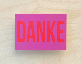 Thank you card / Typography card / A6
