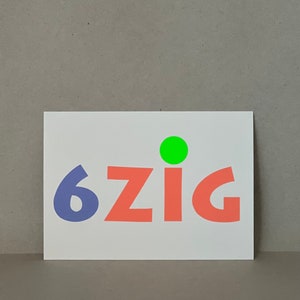 Karte / Glückwunschkarte / Karte zig / moderne Geburtstagskarte zum runden Geburtstag / 40. 50. 60. 70. 80. 90. / neon Bild 4