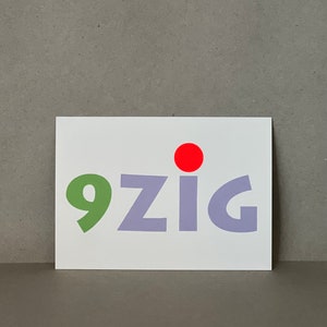 Karte / Glückwunschkarte / Karte zig / moderne Geburtstagskarte zum runden Geburtstag / 40. 50. 60. 70. 80. 90. / neon Bild 7
