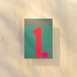 Einschulungskarte „Du bist 1. Klasse“ / Glückwunschkarte zur Einschulung / Danke Karte / Lob Karte / Gratulationskarte / Neonpunkt