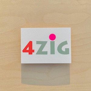 Geburtstagkarte „4zig“ / Karte zum runden 40. Geburtstag / Neonpunkte