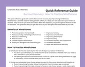 QRG - Burnout Recovery Tip: How To Practice Mindfulness