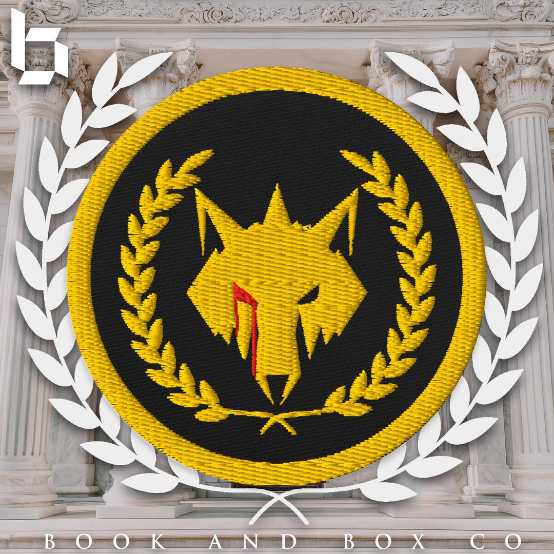 Golden Howler, Red Rising Themed, Embroidered Patches - Etsy