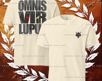 Omnis Vir Lupus, Red Rising Themed, Unisex Comfort Colors t-shirt