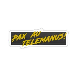 Red Rising, PAX AU TELEMANUS!, Gold, Die-Cut Stickers