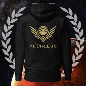 Peerless Scarred, Gold Sigil, Red Rising, Embroidered Front Unisex Hoodie