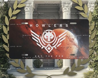 Howlers, Red Rising Themed Vanity license plate, gift, merch, bookish, Pierce Brown