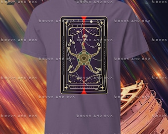 Rocky Tarot Card, front only, Project Hail Mary, Unisex Comfort Colors t-shirt