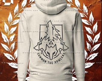 Summon the Howlers, Red Rising Themed, Embroidered Unisex Hoodie, Darrow, Sevro, Victra, Ragnar, Clown, Pebble, Weed