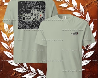 The Howler Legion, Topographical, Red Rising Themed, Unisex Comfort Colors T-Shirt