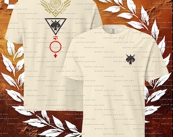 Red To Gold, Red Rising Themed, Unisex garment-dyed heavyweight t-shirt