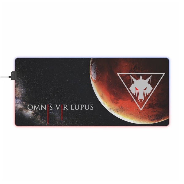 Red Rising, Sevro au Barca, Omnis Vir Lupus, Howler 2, LED Gaming Mouse Pad