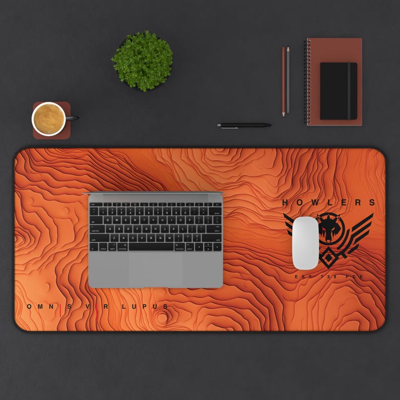 Howlers, Red Rising, Mars, Gamer Desk Pad, Mousepad, Rustic Workspace ...