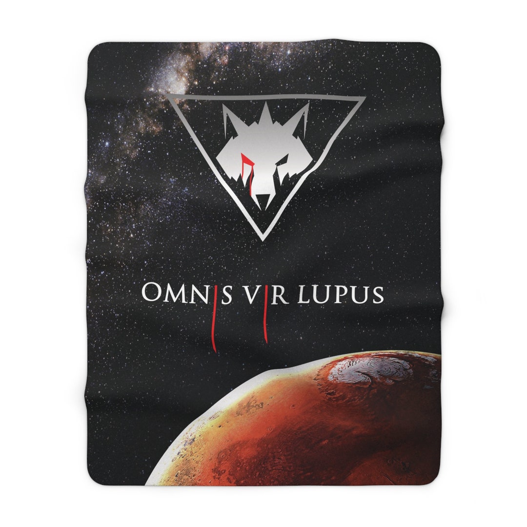 Howler 2 omnis vir lupus red rising winter sherpa fleece blanket etsy