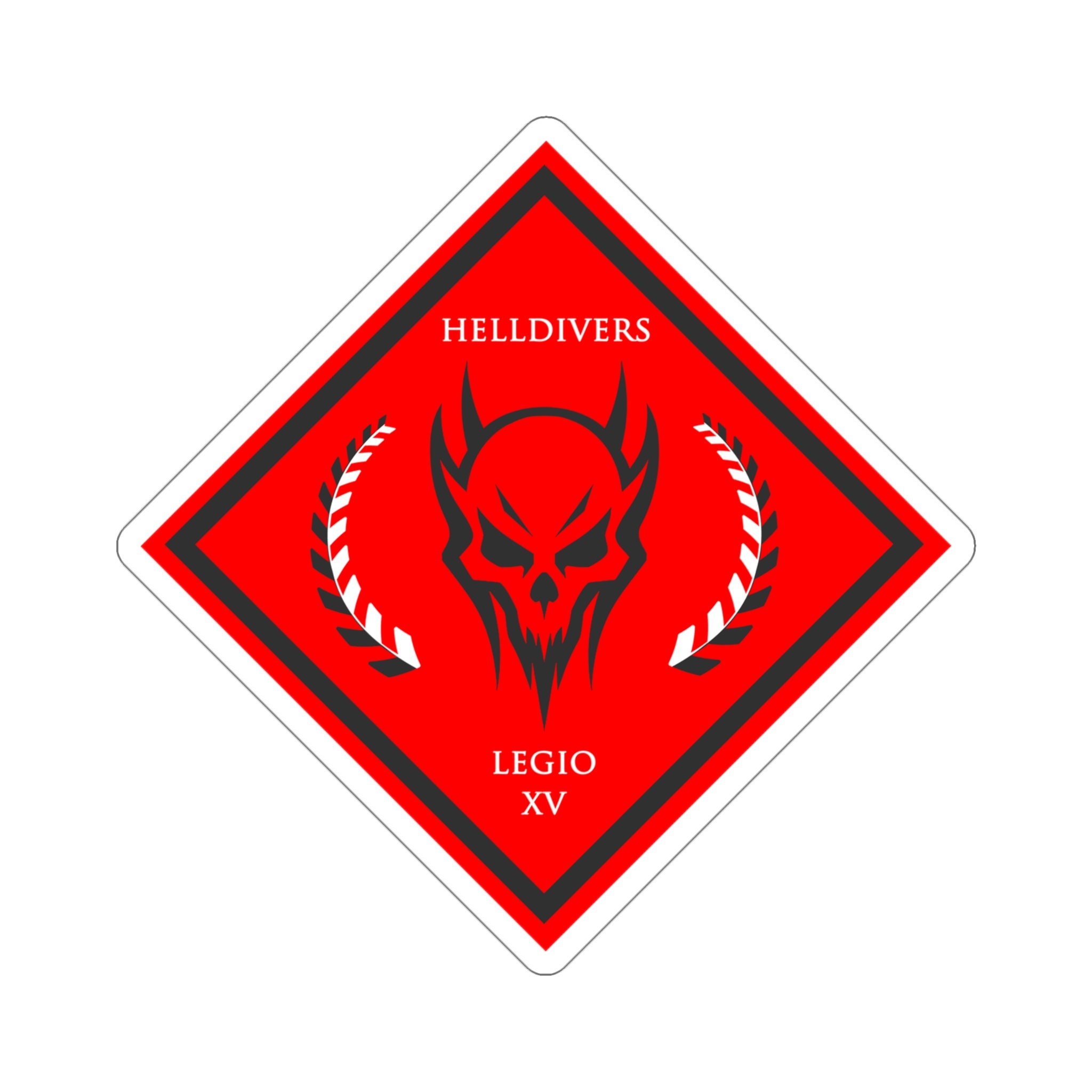 Red Rising Helldiver Legio XV Diecut Stickers Etsy