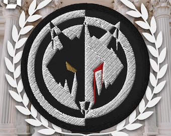 Hail Libertas, Hail Reaper, Red Rising Themed, Embroidered patches