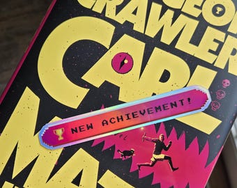 New Achievement Holographic Sticker! Dungeon Crawler Carl Inspired Sticker.