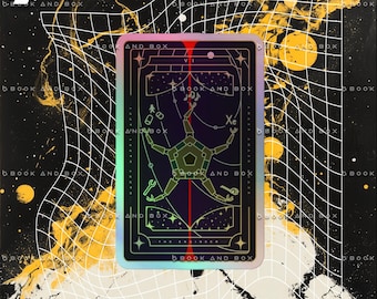 Rocky Tarot Card, Project Hail Mary, Holographic sticker