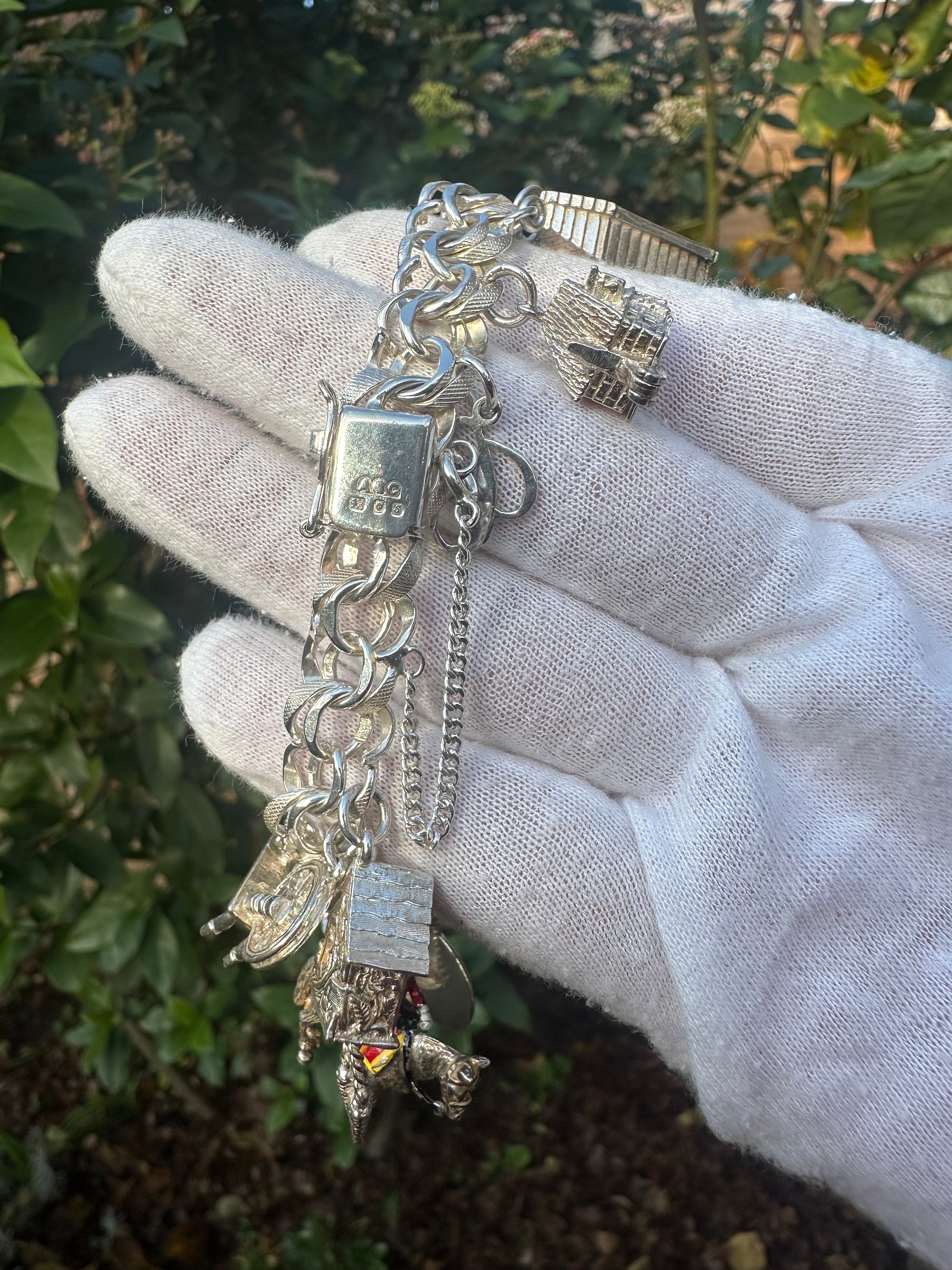 SilberDream - Breloque Chat Scintillante Argent 925 - Cristaux Preciosa - Pour Bracelet Ou Collier