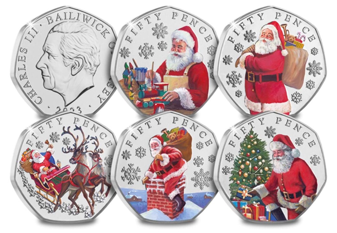 The 2023 Christmas 50p Collection the Father Christmas Etsy