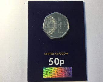 Rosalind Franklin Carded Uncirculated 2020 50p Coin