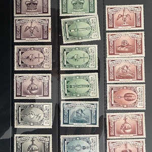 【希少！未使用美品】 英国 ジョージ6世 戴冠式記念切手、旧、額装セット il_300x300.6008270664_3zde.jpg