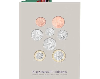 King Charles III Definitives 2023 UK Brilliant Uncirculated Coin Set