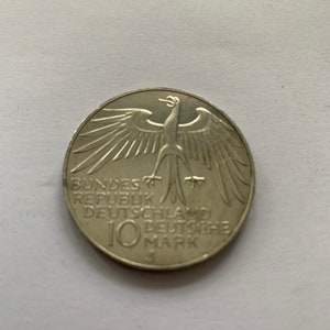 10 Deutschmark Olympische Spiele 1972 Silver Coin