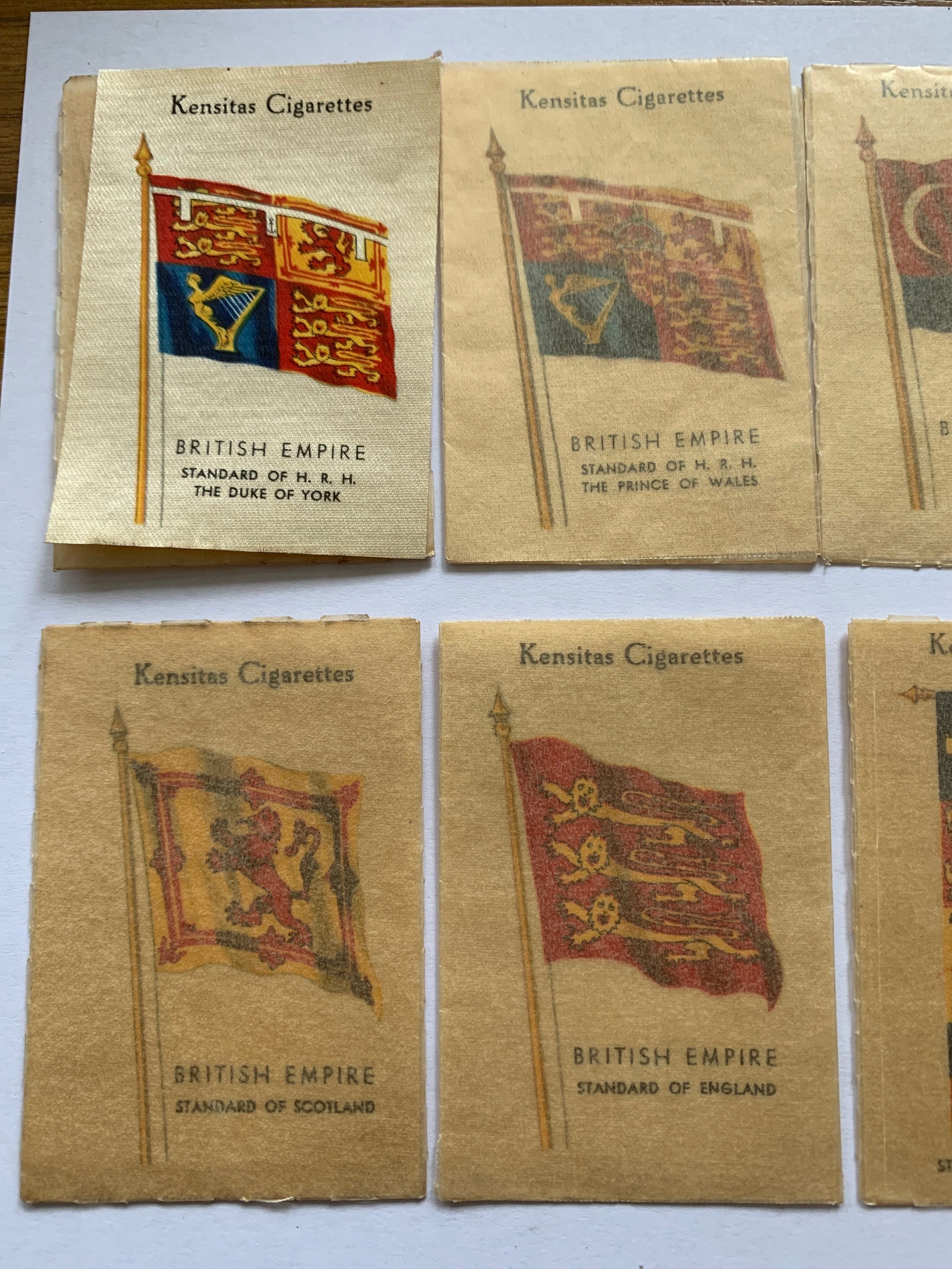 1934 J Wix Pack of 10 British Empire Flag Kensitas Cigarette