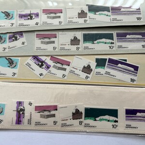 1972 New Zealand Ross Dependency Antarctic Set of 6 Stamps