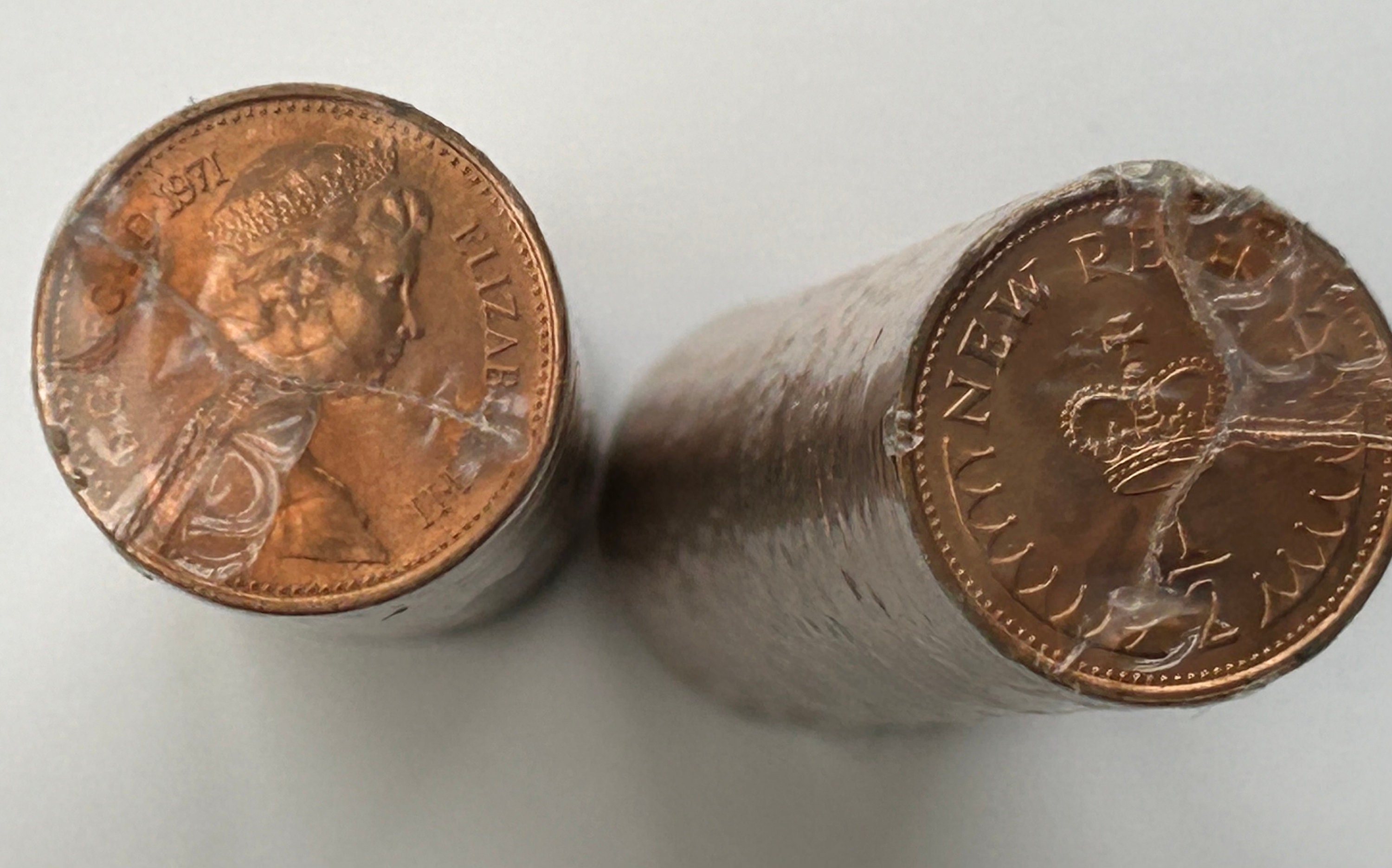 1971 Halfpenny Sealed Bank Roll of 50 Coins UNC - Etsy Israel