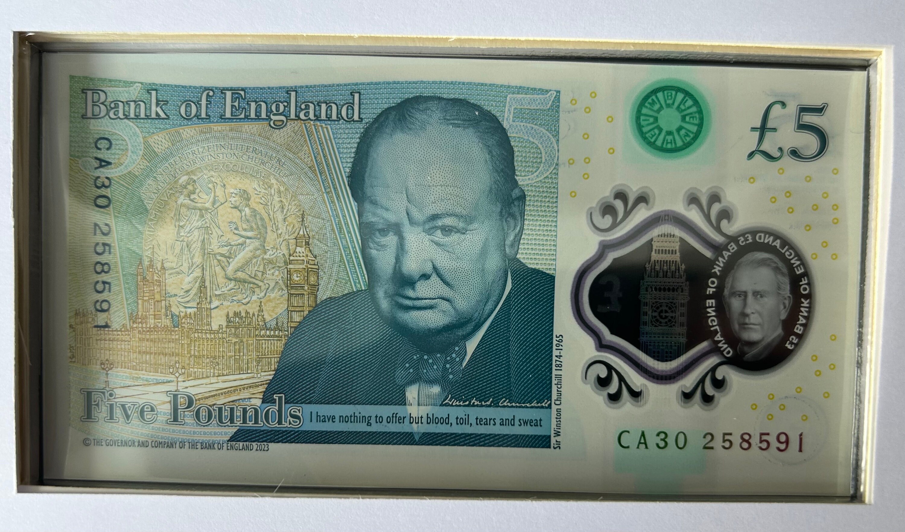 King Charles III 5 Pound Banknote First Day Issue Cover Limited