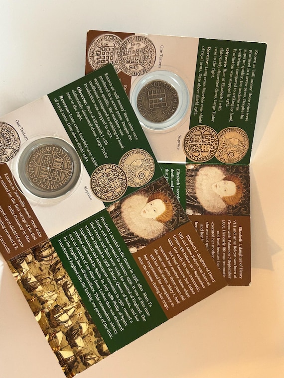 Elizabeth I 1533 - 1603 Sixpence and One Testern Tudor Reproduction Coin Pair Educational Card. - Etsy Elizabeth I 1533 - 1603 Sixpence and One Testern Tudor Reproduction Coin Pair Educational Card. - Etsy