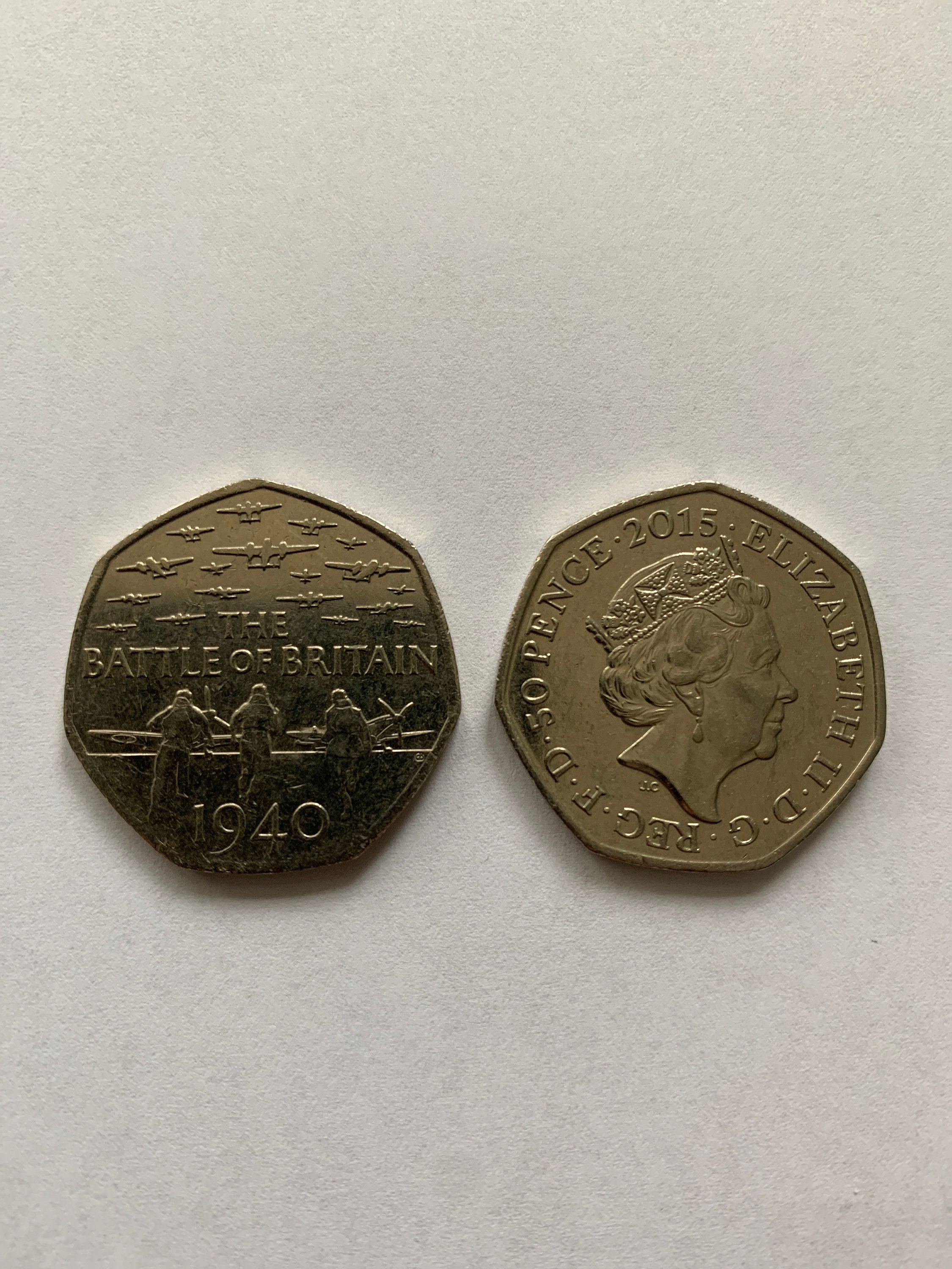 2015 Battle of Britain 50p Coin Etsy UK