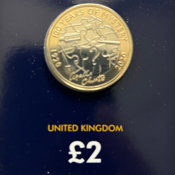 2020 Agatha Christie Two Pound UK Coin
