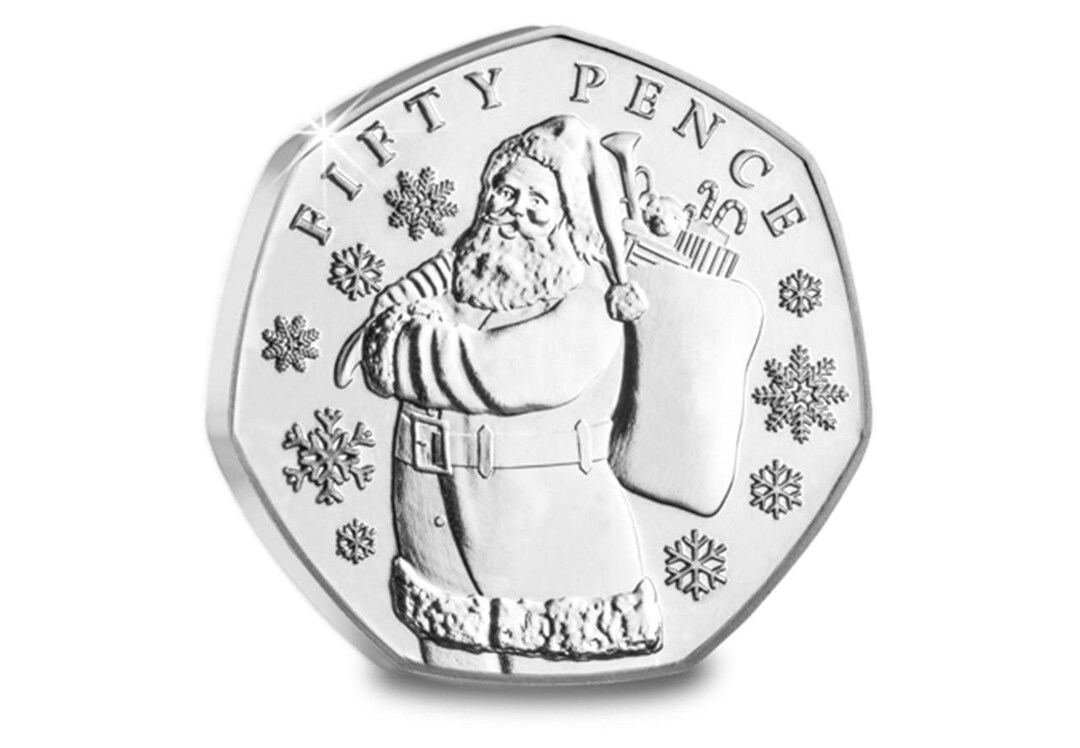 2023 Father Christmas Card 50p Coin Etsy