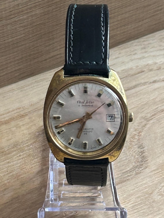 Vintage 1970s Paul Jobin of Switzerland Men's 25j Automatic Wrist