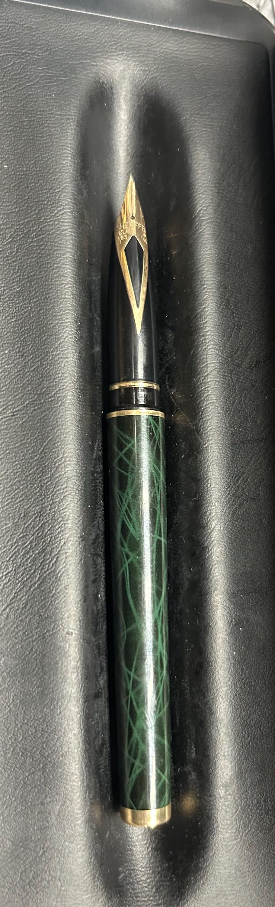 Shaffer Targa1022 ペン先14K C1980 SHEAFFER TARGA MATTE BLACK CLASSIC 14K STUB NIB FOUNTAIN PEN