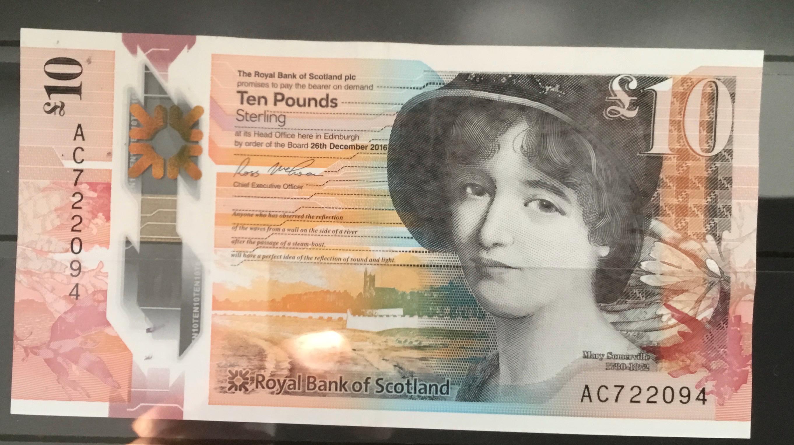 2016 Royal Bank of Scotland Otters Ten Pound Polymer Bank Note - Etsy